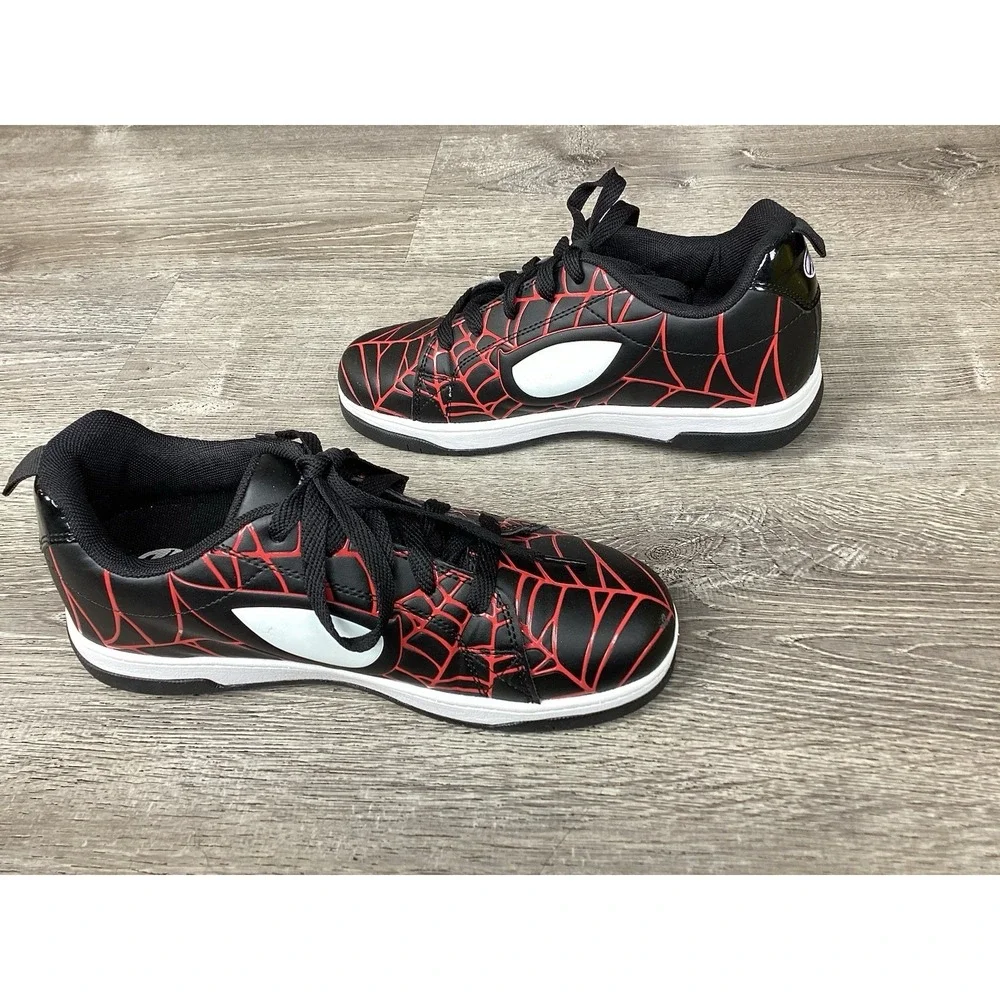 HEELYS MARVEL MILES MORALES SPLIT SPIDERMAN Black Red White Youth SIZE 7